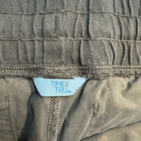 Time And Tru Brown Jogger Pants XXXL Drawstring Elastic Waist Casual Comfort - Picture 5 of 11